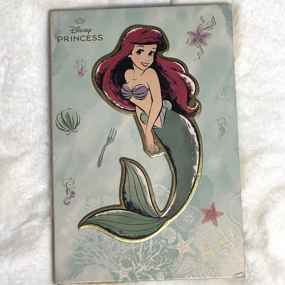 New Disney Princess Ariel Little Mermaid Eyeshadow Palette with mirror